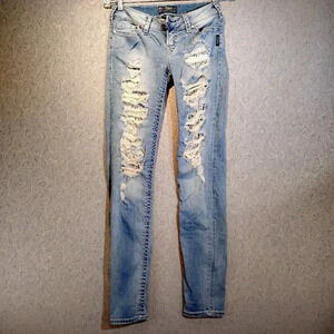 Distressed Light Blue Women's Jeans